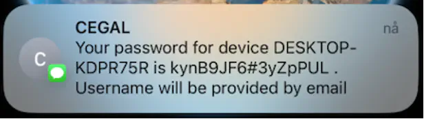 SMS Password