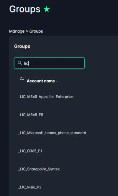 Licenses Overview