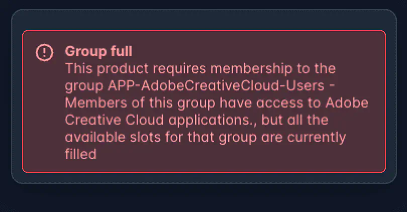 Product page showing Group full message when ordering is disabled