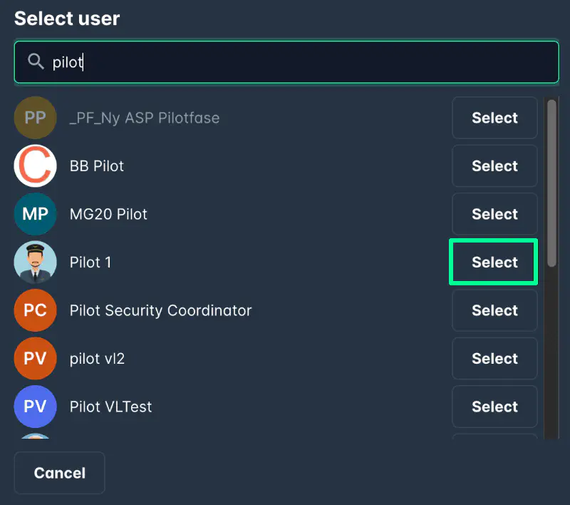 Screenshot: Approver task in Workspace UI