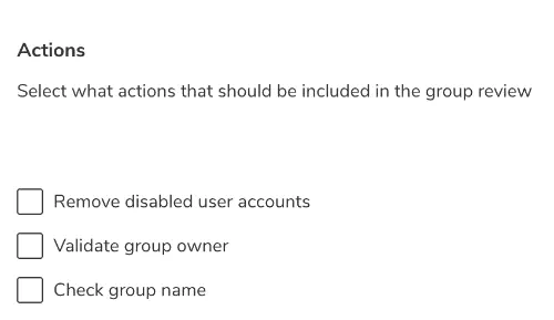 Screenshot: Example form showing attached checkboxes