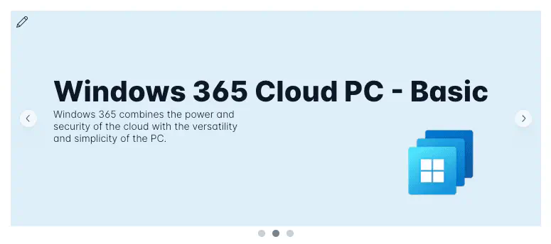 Screenshot: Example of adjusted image position on slide preview
